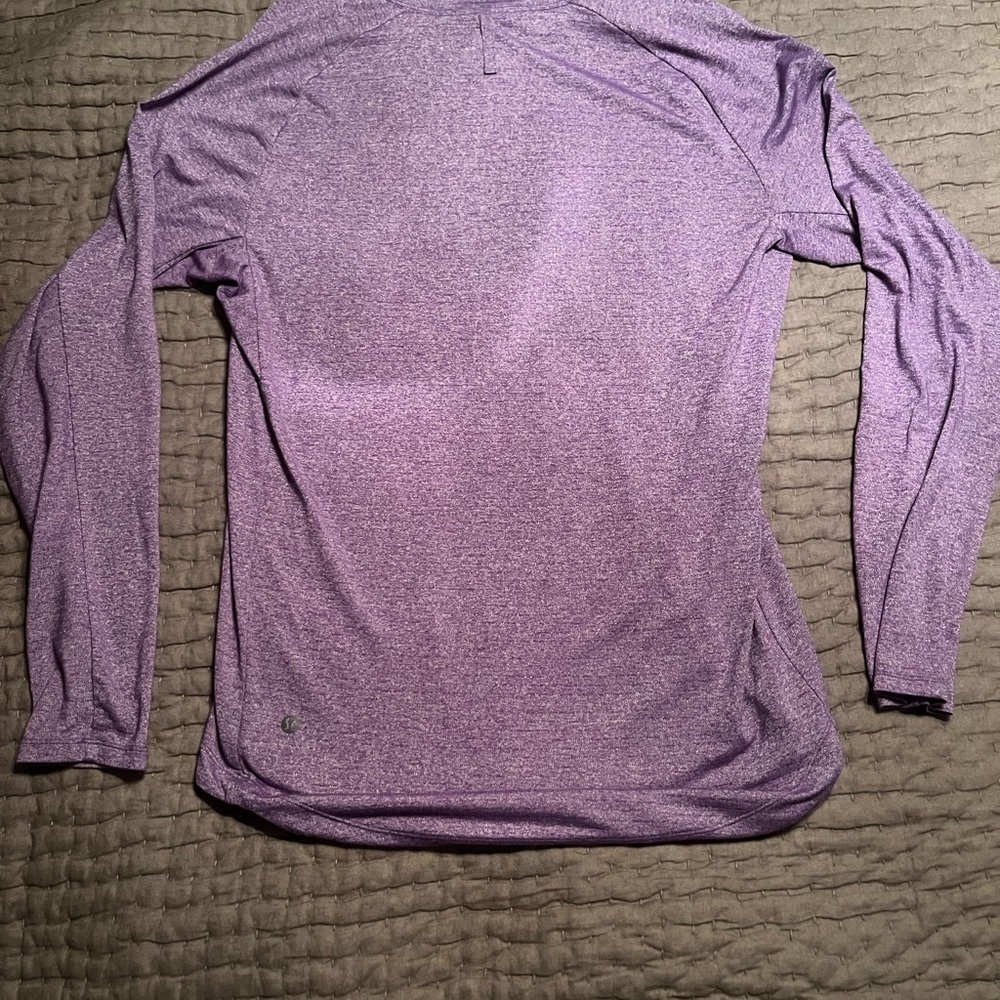 Heathered purple lululemon long sleeve